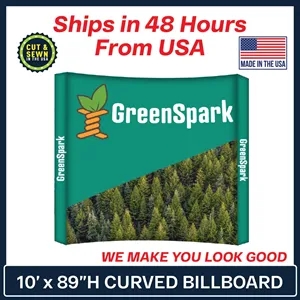 10 Ft. x 89" Billboard Curved Display Kit