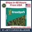 10 Ft. x 89" Billboard Curved Display Kit | https://www.bestnamebadges.com