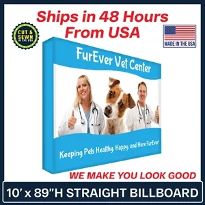 10 Ft. x 89" Billboard Straight Display Kit