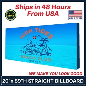 20ft. x 89" Billboard Straight Display Kit