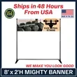 Mighty Banner Display - 8' x 2' Frame and Graphic Kit | https://www.bestnamebadges.com