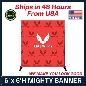 Mighty Banner Display - 6' x 6' Frame and Graphic Kit