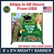 Mighty Banner Display - 8' x 8' Frame and Graphic Kit | https://www.bestnamebadges.com