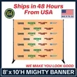 Mighty Banner Display - 8' x 10' Frame and Graphic Kit | https://www.bestnamebadges.com