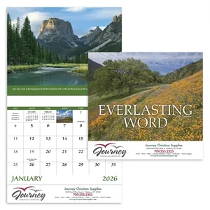 Good Value™ Everlasting Word - Stapled Calendar | https://www.bestnamebadges.com