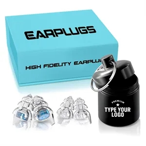2 Pairs High Fidelity Earplugs with Filters Noise Cancelling | https://www.bestnamebadges.com