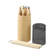 12 Color Pencil Tube Set with Sharpener | https://www.bestnamebadges.com