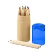 12 Color Pencil Tube Set with Sharpener | https://www.bestnamebadges.com