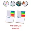 Full Design Cute Sticky Notes with Custom Logo on Pages | https://www.bestnamebadges.com
