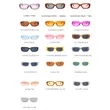 90s Retro Rectangle Sunglasses UV Protection | https://www.bestnamebadges.com