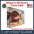 8Ft. x 89" Billboard Straight Display Kit | https://www.bestnamebadges.com