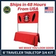 6' Traveler Tabletop 3/4 Banner Display Kit | https://www.bestnamebadges.com