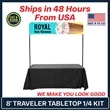 8' Traveler Tabletop 1/4 Banner Display Kit | https://www.bestnamebadges.com
