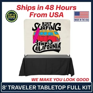 8' Traveler Tabletop Full Banner Display Kit