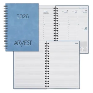 WireO Chia Grande White Weekly Diary | https://www.bestnamebadges.com