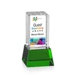 Robson VividPrint™ Award on Base - Green | https://www.bestnamebadges.com