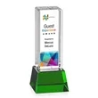 Robson VividPrint™ Award on Base - Green | https://www.bestnamebadges.com