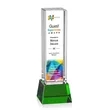 Robson VividPrint™ Award on Base - Green | https://www.bestnamebadges.com
