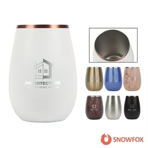 Snowfox® 12 oz. Vacuum Insulated Grand Pinot Wine Glass | https://www.bestnamebadges.com
