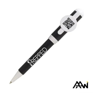 Jumbo QR Billboard Twist Pen - White Accent | https://www.bestnamebadges.com