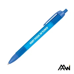 Widebody Pen w/Translucent Barrel - Matte Colored Accent | https://www.bestnamebadges.com