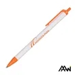 Value Slim Pen w/Glossy White Barrel - Matte Colored Accent | https://www.bestnamebadges.com