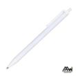 Value Slim Pen w/Glossy White Barrel - Matte Colored Accent | https://www.bestnamebadges.com