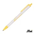 Value Slim Pen w/Glossy White Barrel - Matte Colored Accent | https://www.bestnamebadges.com
