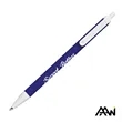 Value Slim Pen w/Glossy Colored Barrel - Matte White Accent | https://www.bestnamebadges.com