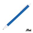 Value Slim Pen w/Glossy Colored Barrel - Matte White Accent | https://www.bestnamebadges.com