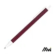 Value Slim Pen w/Glossy Colored Barrel - Matte White Accent | https://www.bestnamebadges.com
