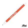 Value Slim Pen w/Glossy Colored Barrel - Matte White Accent | https://www.bestnamebadges.com