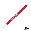 Value Slim Pen w/Glossy Colored Barrel - Matte White Accent | https://www.bestnamebadges.com