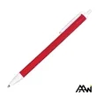 Value Slim Pen w/Glossy Colored Barrel - Matte White Accent | https://www.bestnamebadges.com