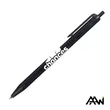 Value Slim Pen w/Glossy Colored Barrel - Matte Black Accent | https://www.bestnamebadges.com