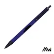 Value Slim Pen w/Glossy Colored Barrel - Matte Black Accent | https://www.bestnamebadges.com