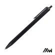 Value Slim Pen w/Glossy Colored Barrel - Matte Black Accent | https://www.bestnamebadges.com