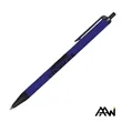 Value Slim Pen w/Glossy Colored Barrel - Matte Black Accent | https://www.bestnamebadges.com