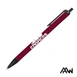 Value Slim Pen w/Glossy Colored Barrel - Matte Black Accent | https://www.bestnamebadges.com