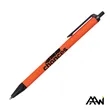 Value Slim Pen w/Glossy Colored Barrel - Matte Black Accent | https://www.bestnamebadges.com