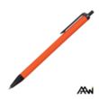 Value Slim Pen w/Glossy Colored Barrel - Matte Black Accent | https://www.bestnamebadges.com