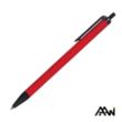 Value Slim Pen w/Glossy Colored Barrel - Matte Black Accent | https://www.bestnamebadges.com