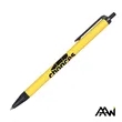Value Slim Pen w/Glossy Colored Barrel - Matte Black Accent | https://www.bestnamebadges.com