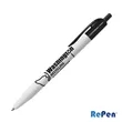 RePen® White Clicker rPET Pen | https://www.bestnamebadges.com