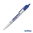 RePen® White Clicker rPET Pen | https://www.bestnamebadges.com