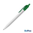 RePen® White Clicker rPET Pen | https://www.bestnamebadges.com