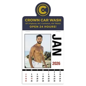 Triumph® Calendars Press-N-Stick Male Call Calendar | https://www.bestnamebadges.com