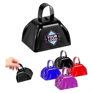 3Inch Cowbells with Handle for Sporting Events Noise Maker | https://www.bestnamebadges.com