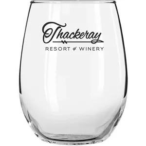 Stemless Wine Glass 15oz | https://www.bestnamebadges.com