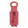 Leatherette Wine Bag | https://www.bestnamebadges.com